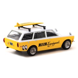 Datsun Bluebird 510 Wagon Moon Equipped - Tarmac Works - Escala 1/64 - Con tabla de surf