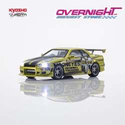 - PREORDER - Kyosho MOTN Nissan Skyline GT-R R34 Mooneyes 1 2026 - con LED - Escala 1/64 07134LM1