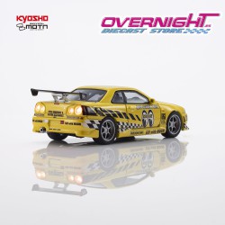 - PREORDER - Kyosho MOTN Nissan Skyline GT-R R34 Mooneyes 2 2026 - con LED - Escala 1/64 07134LM2