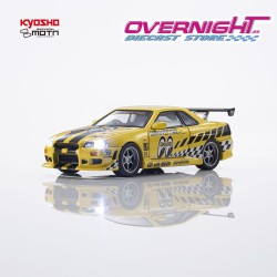 - PREORDER - Kyosho MOTN Nissan Skyline GT-R R34 Mooneyes 2 2026 - con LED - Escala 1/64 07134LM2