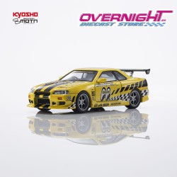 - PREORDER - Kyosho MOTN Nissan Skyline GT-R R34 Mooneyes 2 2026 - con LED - Escala 1/64 07134LM2