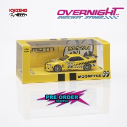 - PREORDER - Kyosho MOTN Nissan Skyline GT-R R34 Mooneyes 2 2026 - con LED - Escala 1/64 07134LM2