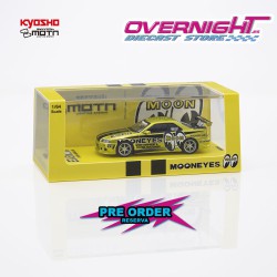 - PREORDER - Kyosho MOTN Nissan Skyline GT-R R34 Mooneyes 1 2026 - con LED - Escala 1/64 07134LM1