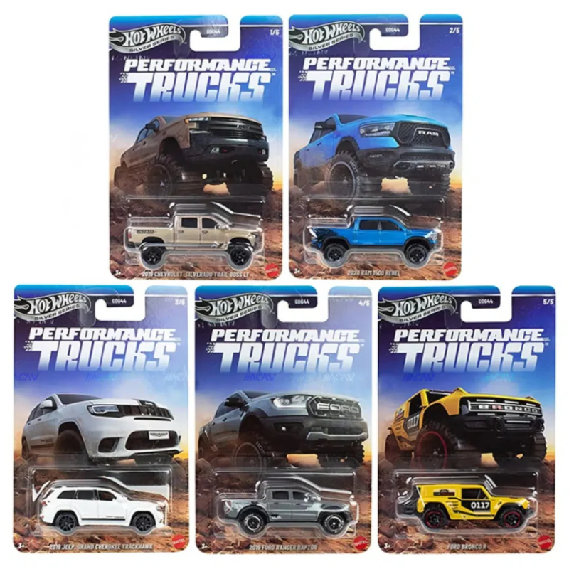 Hot Wheels Silver Series Performance Trucks pack de 5 coches - GDG44-977T