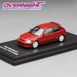 Motorhelix Honda Civic Type R EK9 Milano Red - Escala 1/64 MH65003