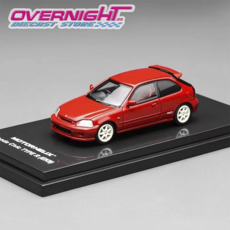 Motorhelix Honda Civic Type R EK9 Milano Red - Escala 1/64 MH65003
