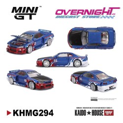 - PREORDER - Mini GT Kaido House Nissan Skyline GT-R R34 Flames V1 - Escala 1/64 - KHMG294