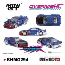 - PREORDER - Mini GT Kaido House Nissan Skyline GT-R R34 Flames V1 - Escala 1/64 - KHMG294