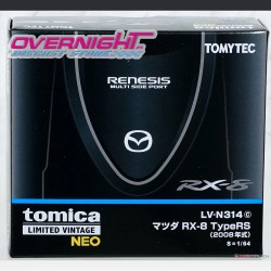 Tomica Limited Vintage 2008 Mazda RX-8 TypeRS negro - Escala 1/64 TLV-N314c