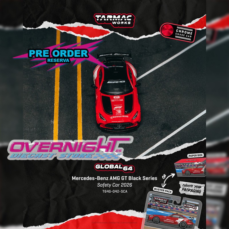 - PREORDER - Tarmac Works Mercedes-Benz AMG GT Black Series Safety Car 2026 - Escala 1/64 T64G-042-SCA