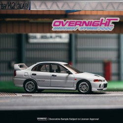 - PREORDER - Tarmac Works Mitsubishi Lancer RS Evolution IV White 1996 - Escala 1/64 T64G-076-WH