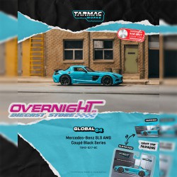 - PREORDER - Tarmac Works Mercedes-Benz SLS Black Series Baby Blue Mat 2012  - Escala 1/64 T64G-027-BC