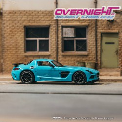 - PREORDER - Tarmac Works Mercedes-Benz SLS Black Series Baby Blue Mat 2012  - Escala 1/64 T64G-027-BC
