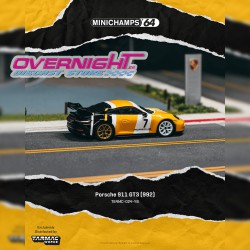 - PREORDER - Tarmac Works Porsche 911 (992) Black & Yellow GT3 2022 - Escala 1/64 T64MC-024-YB
