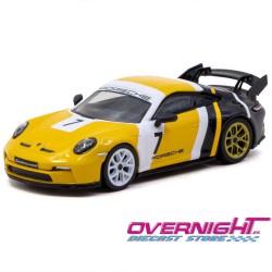 - PREORDER - Tarmac Works Porsche 911 (992) Black & Yellow GT3 2022 - Escala 1/64 T64MC-024-YB
