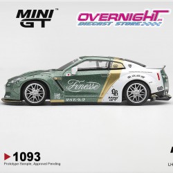 - PREORDER - Mini GT Nissan GT-R R35 LB Works Type 1 With Custom Ducktail Auto Finesse 2025 - Escala 1/64 - MGT01093-L