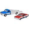 Hot Wheels Premium Team Transport set de 3 camiones con vehículo - Fiat 131 - Chevrolet Chevelle - Plymouth ARR Cuda