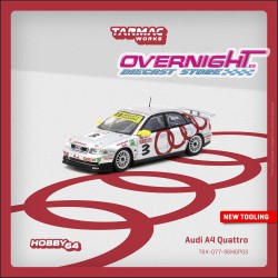 Tarmac Works 1996 Audi A4 Quattro n3 Frank Biela Macau Guia Race Winner Escala 1/64 T64-077-96MGP03