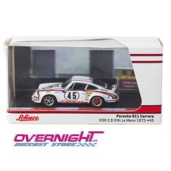 Tarmac Works 1973 Porsche 911 Carrera RSR 2.8 24h Le Mans n45 Winner Escala 1/64 T64S-023-73LM45