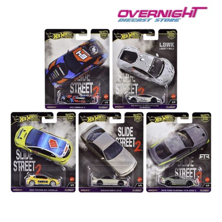 Hot Wheels Premium - Slide Street 2 - Car Culture pack de 5 coches - FPY86 977H