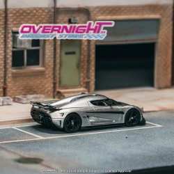 Tarmac Works Koenigsegg Regera Silver Metallic con 2 Tarmac Cards Escala 1/64 T64G-TL017-SL