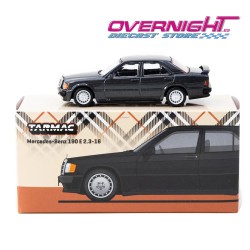 Tarmac Works Mercedes-Benz 190 E 2.3-16 Blue Black Metallic Escala 1/64 T64G-047-BK