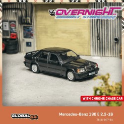 Tarmac Works Mercedes-Benz 190 E 2.3-16 Blue Black Metallic Escala 1/64 T64G-047-BK
