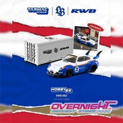 Tarmac Works RWB 993 n2 Liberty Walk con contenedor Escala 1/64 T64-TL017-LBWK2