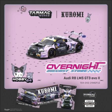 Tarmac Works Audi R8 LMS GT3 evo II n10 Adderly Fong Macau GT Cup Kuromi Escala 1/64 TC-T64-043-24MGP10
