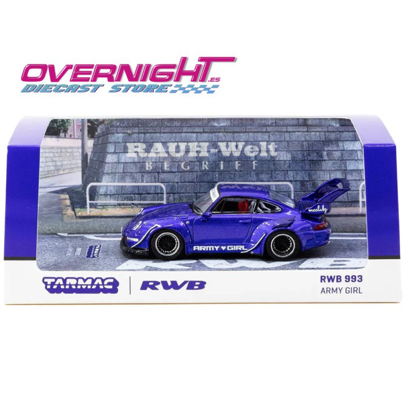 Tarmac Works RWB 993 Army Girl Purple Escala 1/64 T64-TL017-AG