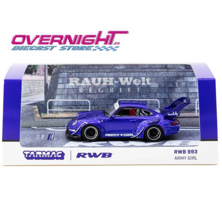 Tarmac Works RWB 993 Army Girl Purple Escala 1/64 T64-TL017-AG
