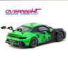 Tarmac Works Porsche 911 Gt3 Cup 99 Fire Monkey Motorsport, verde y negro Black/Green Escala 1/64 T64-093-FMM