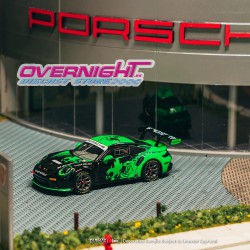 Tarmac Works Porsche 911 Gt3 Cup 99 Fire Monkey Motorsport, verde y negro Black/Green Escala 1/64 T64-093-FMM