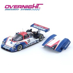 Inno64 1989 Nissan R89C Le Mans n23 Hasemi, Hoshino y Suzuki Escala 1/64 IN64-R89C-89LM23