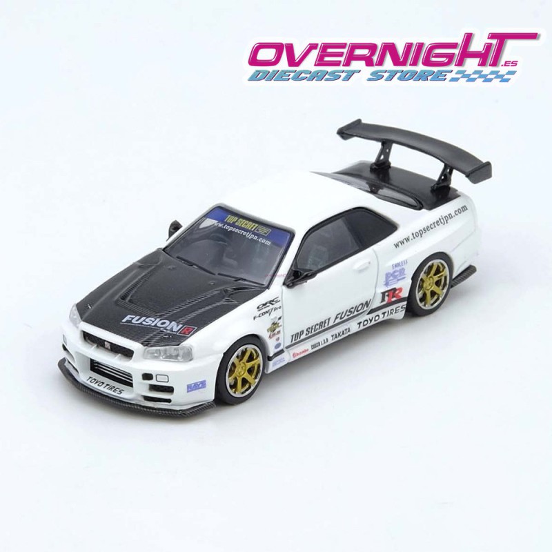 Inno64 Top Secret R34 GT-R blanco Escala 1/64 IN64-R34TS-WHI