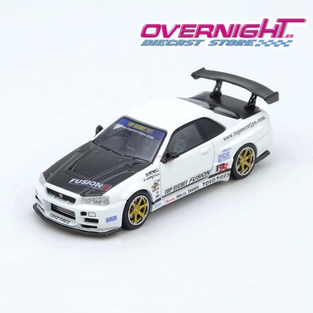 Inno64 Top Secret R34 GT-R blanco Escala 1/64 IN64-R34TS-WHI