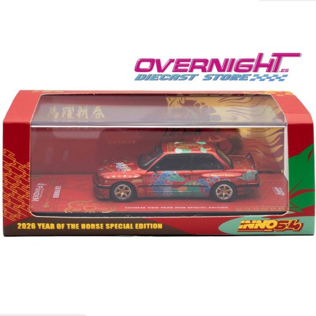 Inno64 BMW Rocket Bunny E30 Año del Caballo 2026 Escala 1/64 IN64-E30P-CNY2026