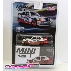 Mercedes-Benz 190E 2.5-16 Evolution II n78 Lohr, White/Red - Mini GT - Escala 1/64