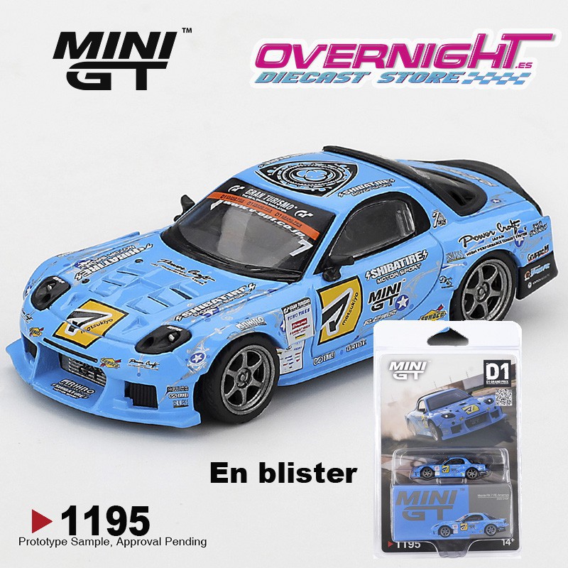 Mini GT Mazda Rx7 (Fd3s) Re-Amemiya D1gp 2025 en blister Escala 1/64 MGT01195-BL