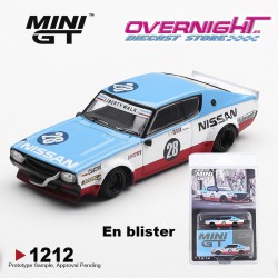 Mini GT NISSAN GT-R (KPGC110) SKYLINE KENMERI LIBERTY WALK NISSAN RACING 75 en blister MGT01212-BL