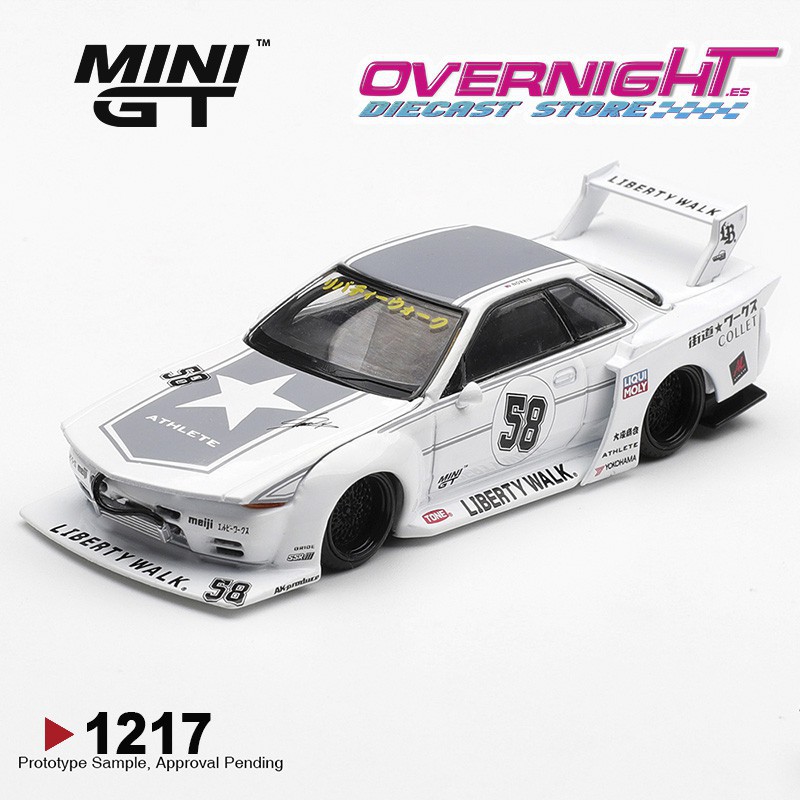 Mini GT Nissan GTR (R32) LB-Kaido Works Tas 2025 Escala 1/64 MGT01217-R