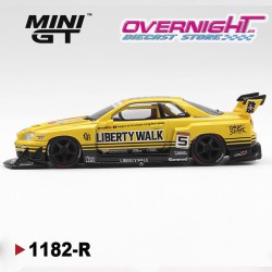 Mini GT NISSAN GTR (R34) SKYLINE SUPER SILHOUETTE SPORT YELLOW 2025 MGT01182-R
