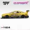 Mini GT NISSAN GTR (R34) SKYLINE SUPER SILHOUETTE SPORT YELLOW 2025 MGT01182-R