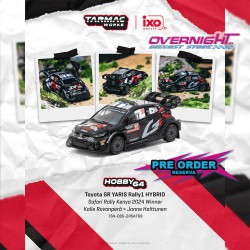 -PREORDER - Tarmac Works Toyota Yaris Gr Rally1 Hybrid n69 Rovanpera Safari Rally Kenya Winner 2024 Escala 1/64 T64-085-24SAF69