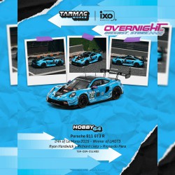-PREORDER - Tarmac Works Porsche 991 (992) Gt3 R n92 Ryan Hardwick 24h Of Le Mans Cat Winner 2025 Escala 1/64 T64-084-25LM92