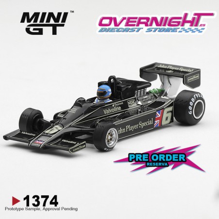 -PREORDER - Mini GT Lotus 78 n6 Ronnie Peterson South African Gp Winner 1978 Escala 1/64 MGT01374-L