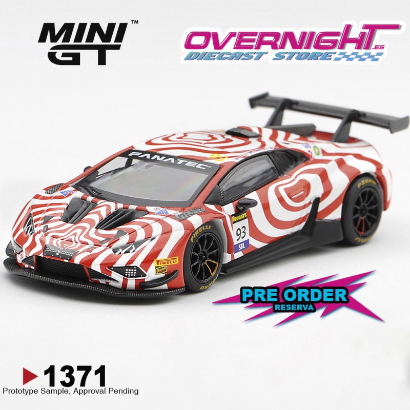 -PREORDER - Mini GT Lamborghini Huracan Gt3 Evo2 n93 Wall Racing Bathurst 12 Hour 2025 Escala 1/64 MGT01371-L