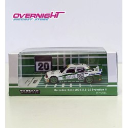 1991 Mercedes Benz 190 E 2.5-16 Evolution II n20 Michael Schumacher Dtm, White/Green - Tarmac Works - Escala 1/64