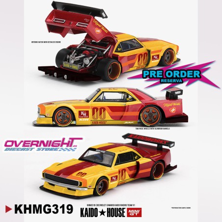 Mini GT Kaido House Chevrolet Camaro Kaido Racing Team V1 1979 - Escala 1/64 - KHMG319