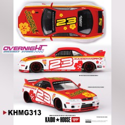 Mini GT Kaido House Nissan Skyline Gtr (R33) Kaido Stock Car V1 1995 - Escala 1/64 - KHMG313